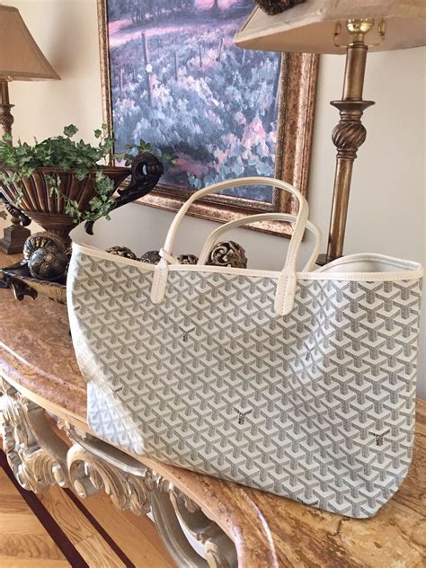 white goyard tote replica|authentic goyard st louis tote.